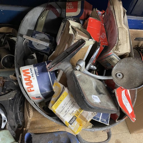 212 - Assorted car parts, spares and items (qty)  
Provenance: Removed from a private garage/workshop in O... 