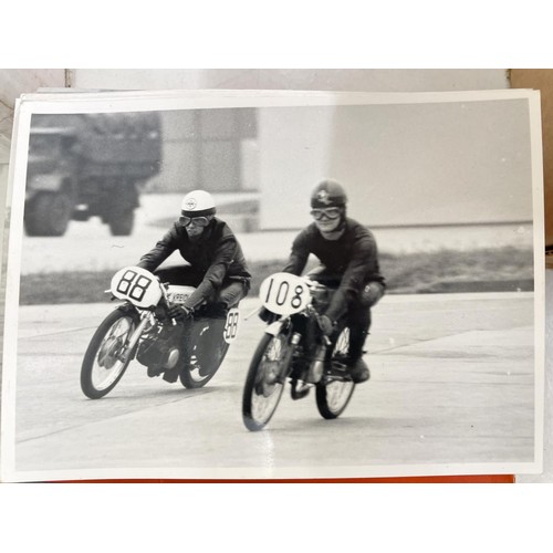 142 - A collection of Josef Ohugschlager motorcycle photographs, including 1970 Dutch and Belgian Grand Pr... 