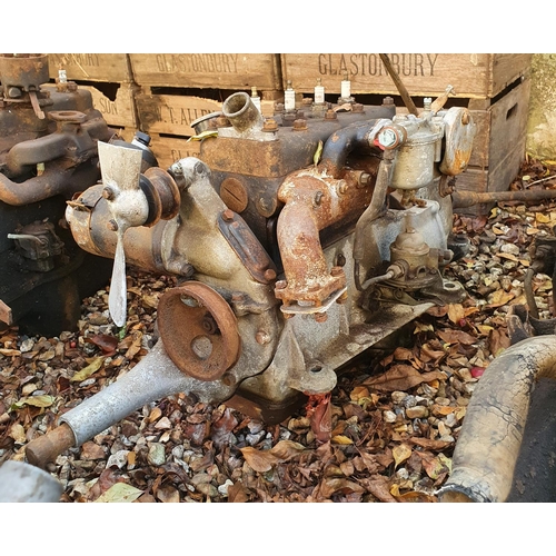 225 - An engine and gearbox, probably Austin 7  
Provenance: Removed from a private garage/workshop in Oxf... 