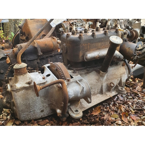 225 - An engine and gearbox, probably Austin 7  
Provenance: Removed from a private garage/workshop in Oxf... 