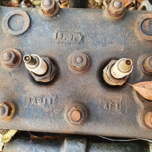 225 - An engine and gearbox, probably Austin 7  
Provenance: Removed from a private garage/workshop in Oxf... 