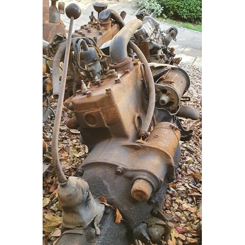 242 - An engine and gearbox, probably Austin 7  
Provenance: Removed from a private garage/workshop in Oxf... 