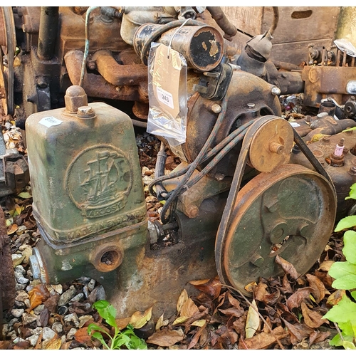 243 - A workshop bench motor  
Provenance: Removed from a private garage/workshop in Oxfordshire