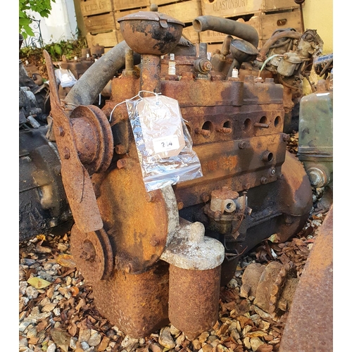 244 - An engine, probably an Austin 7  
Provenance: Removed from a private garage/workshop in Oxfordshire