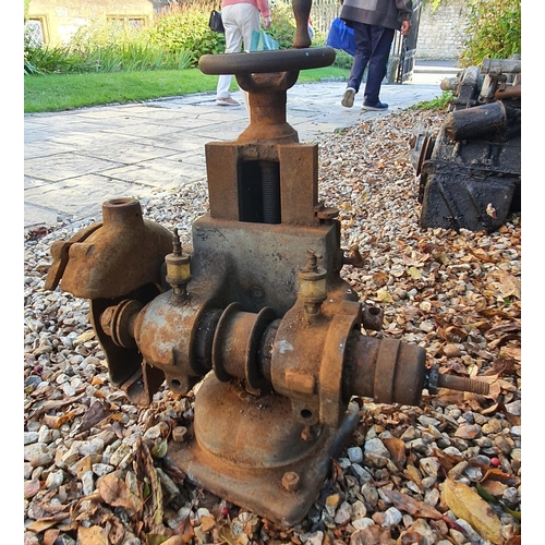 247 - A lathe section  
Provenance: Removed from a private garage/workshop in Oxfordshire