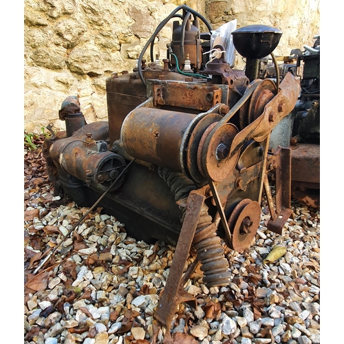 252 - An Austin 7 engine and gearbox  
Provenance: Removed from a private garage/workshop in Oxfordshire