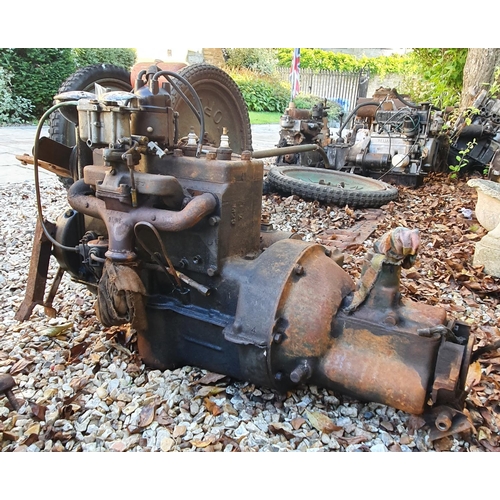 252 - An Austin 7 engine and gearbox  
Provenance: Removed from a private garage/workshop in Oxfordshire