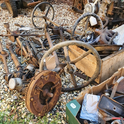 254 - Assorted car parts, including Austin 7 (qty)  Provenance: Removed from a private garage/workshop in ... 