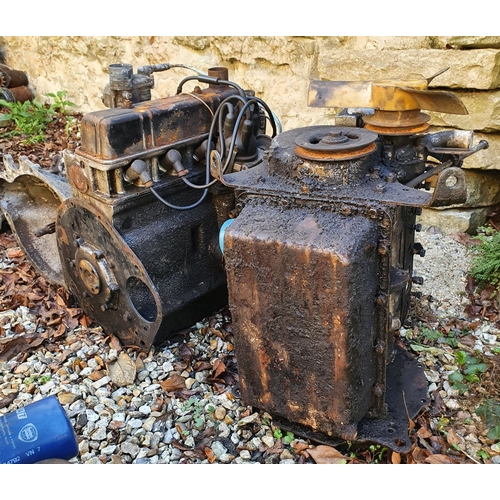 256 - Two Reliant engines, and a gearbox (3) 
Provenance: Removed from a private garage/workshop in Oxford... 