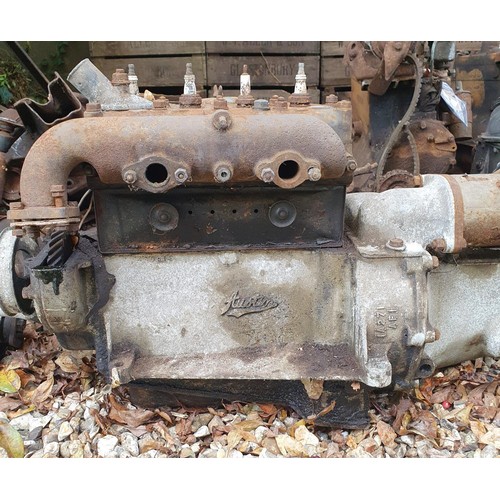 219 - An engine and gearbox, probably Austin 7 
Provenance: Removed from a private garage/workshop in Oxfo... 