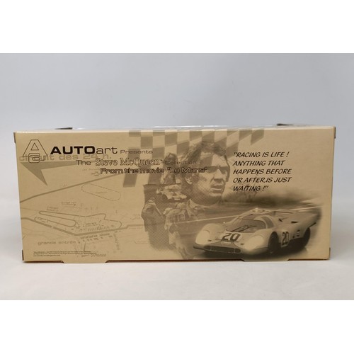 91 - An Autoart Porsche 917K (Steve McQueen) 1:18 scale model, boxed