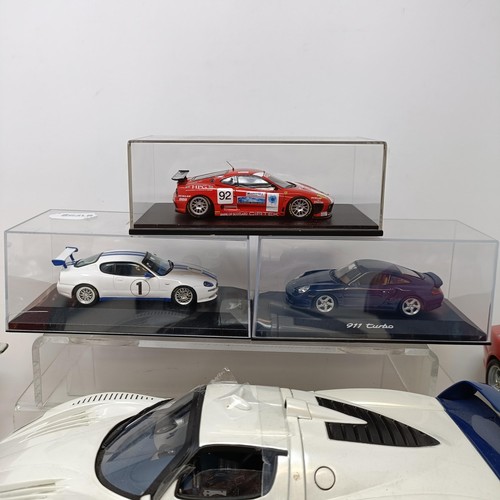 93 - A Maisto model of an Infineon Audi R8 Le Mans 2002 Race Car, and eight others