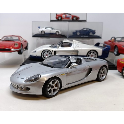 93 - A Maisto model of an Infineon Audi R8 Le Mans 2002 Race Car, and eight others