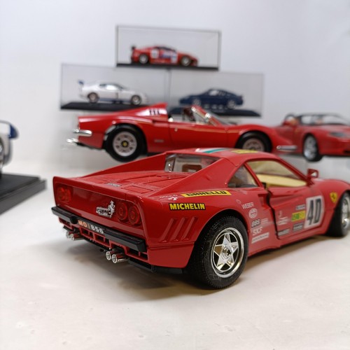 93 - A Maisto model of an Infineon Audi R8 Le Mans 2002 Race Car, and eight others