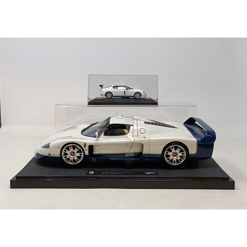 93 - A Maisto model of an Infineon Audi R8 Le Mans 2002 Race Car, and eight others