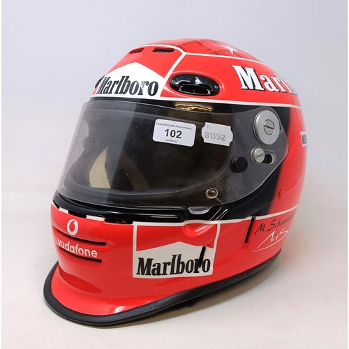 102 - An AGV replica Michael Schumacher's Racing Helmet, size S