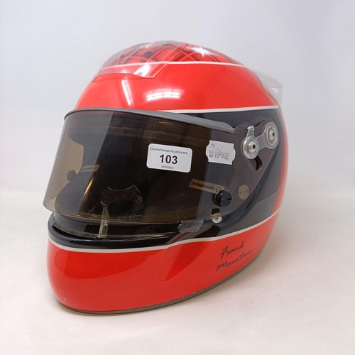 103 - A Schuberth FM Racing Helmet, in Michael Schumacher livery