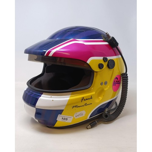 105 - An FM Racing Helmet, for the Le Mans Endurance series 2004