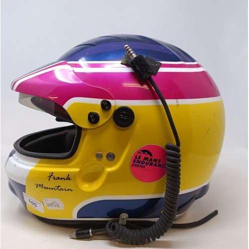 105 - An FM Racing Helmet, for the Le Mans Endurance series 2004