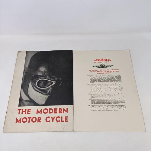 116 - Shell Oil - The Anatomy of the Modern Motor Cycle, pre-war, spine broken, loose, but some great imag... 