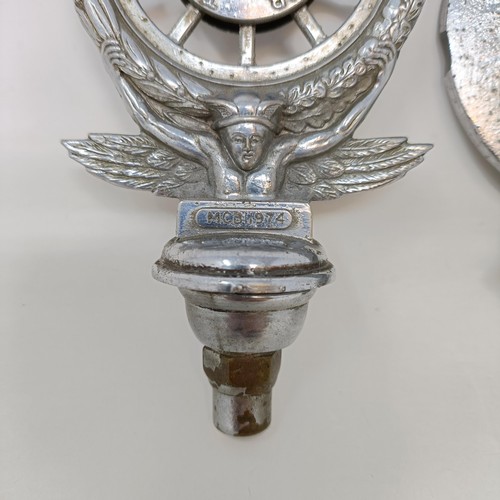 119 - A Royal Automobile Club Associate car badge, and another (2)