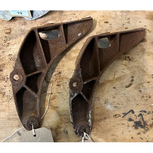 18 - Two Heinkel exhaust brackets
Being sold without reserve...