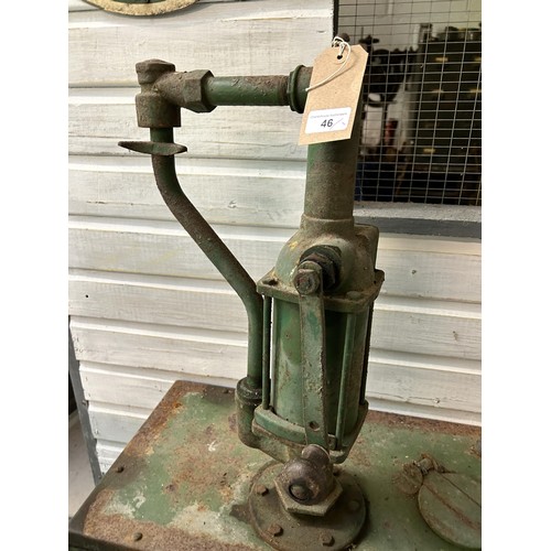 46 - A forecourt oil dispenser and tank, 61 cm wide and another tank (2)
Being sold without reserve