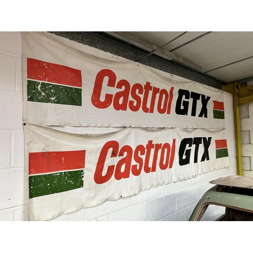 71 - A pair of Castrol GTX banners, 60 x 295 cm
Being sold without reserve...