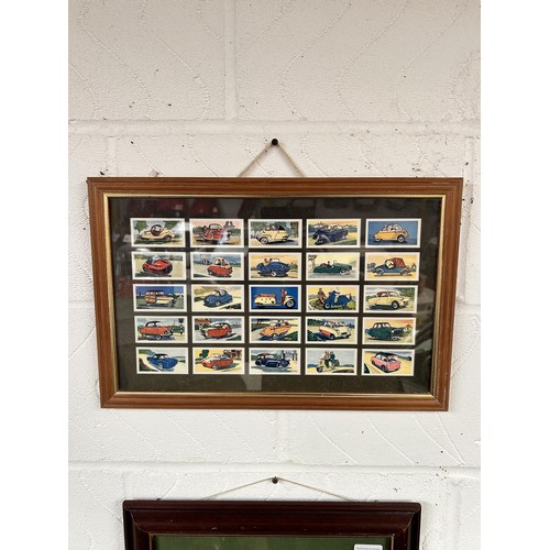 73 - Two frames of collector car microcars, and four other motoring art pictures (6)
Being sold without r...