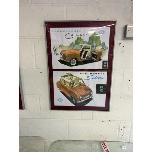 73 - Two frames of collector car microcars, and four other motoring art pictures (6)
Being sold without r...