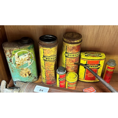 84 - A Pyrene fire extinguisher, an oil can and other items (shelf)
Being sold without reserve...