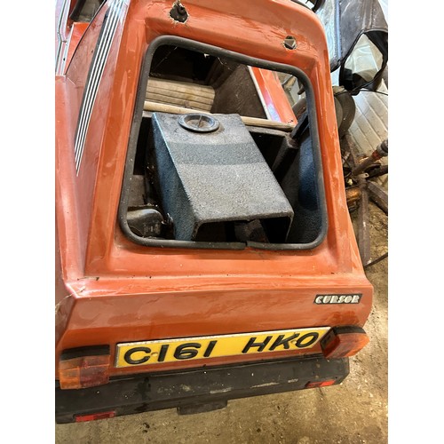 105 - 1986 Replicar Cursor
Being sold without reserve
Registration number C161HKO
Red, 49 cc Honda Melody ... 