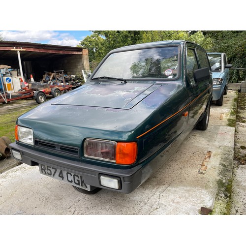 101 - 1998 Reliant Robin LX
Being sold without reserve
Registration number R574 CGK
Metallic green
Note: T... 