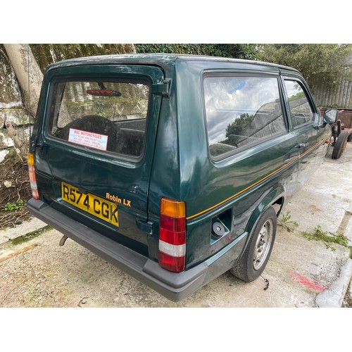 101 - 1998 Reliant Robin LX
Being sold without reserve
Registration number R574 CGK
Metallic green
Note: T... 