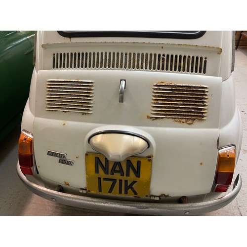 110 - 1972 Fiat 500
Registration number NAN 171K
White, with a sun roof
It was offered to the Eltham Scout... 