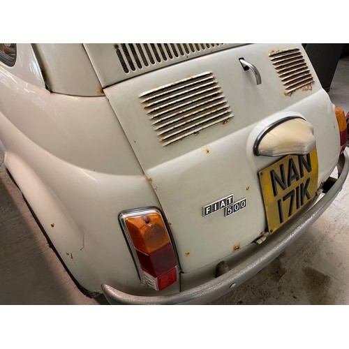 110 - 1972 Fiat 500
Registration number NAN 171K
White, with a sun roof
It was offered to the Eltham Scout... 