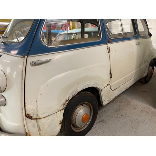 111 - 1961 Fiat Multipla
Being sold without reserve
Registration number OSK 542
Rare right hand drive
Blue... 