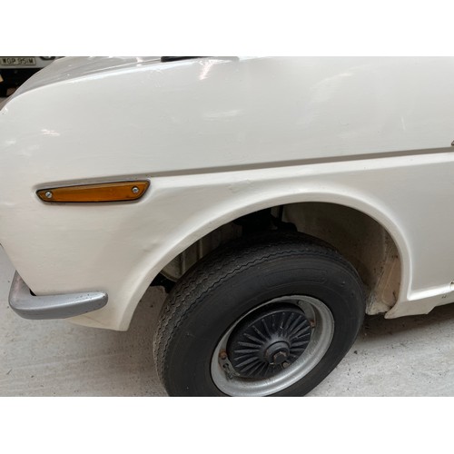 116 - 1972 Daihatsu 360
Being sold without reserve
Registration number TUR 20M
White, 396cc engine
Origina... 