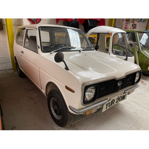 116 - 1972 Daihatsu 360
Being sold without reserve
Registration number TUR 20M
White, 396cc engine
Origina... 