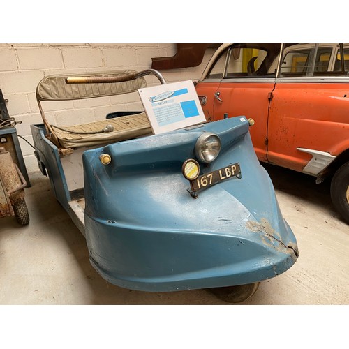 118 - 1963 Eccles Executive
Being sold without reserve
Registration number number 167 LBP
Two battery elec... 