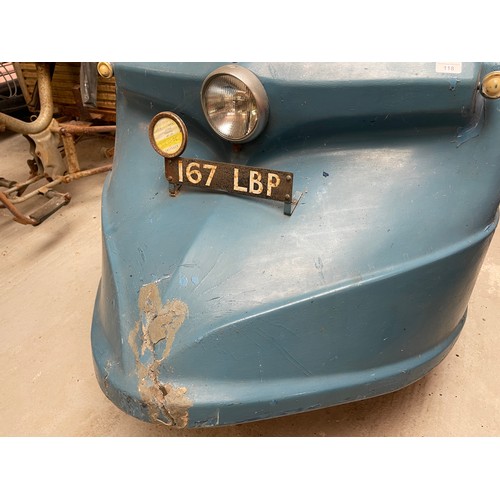 118 - 1963 Eccles Executive
Being sold without reserve
Registration number number 167 LBP
Two battery elec... 