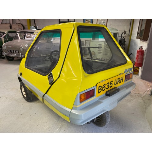 134 - 1984 Bamby
Being sold without reserve
Registration number B635 URH
Yellow
Designed by Alan Evans who... 