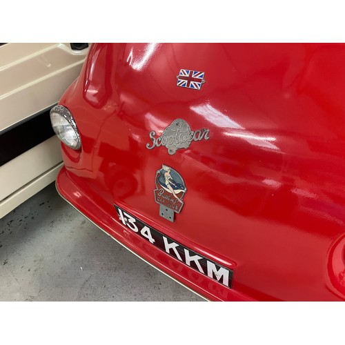 138 - 1960 Scootacar Mark I
Registration number 134 KKM
Red
This car was found behind a hedge housing chic... 