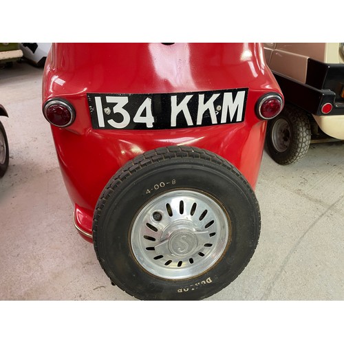 138 - 1960 Scootacar Mark I
Registration number 134 KKM
Red
This car was found behind a hedge housing chic... 