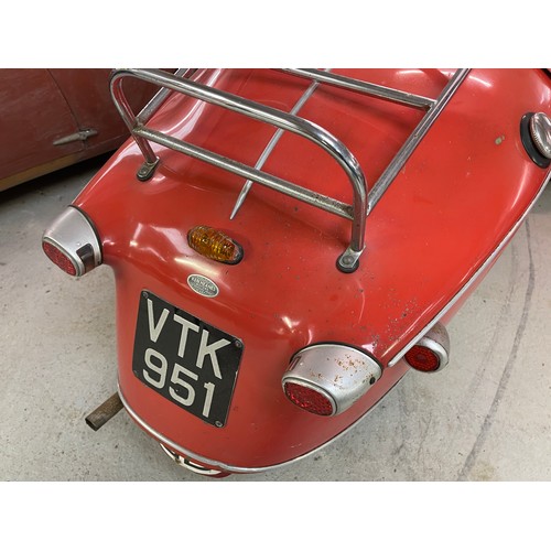 139 - 1960 Messerschmitt KR200
Registration number VTK 951
Red
This KR200 is in original condition, having...