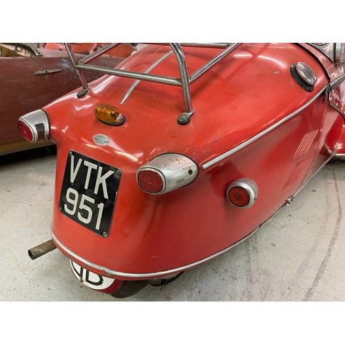 139 - 1960 Messerschmitt KR200
Registration number VTK 951
Red
This KR200 is in original condition, having...