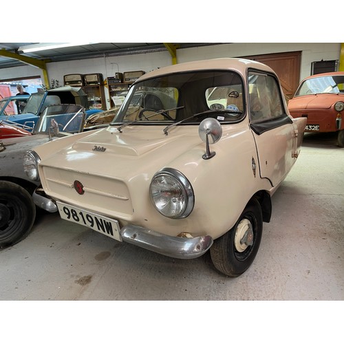 141 - 1959 Frisky Family Three
Registration number 9819 NW
Cream
Following its restoration this car was dr... 