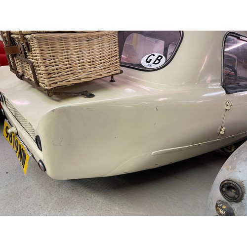 141 - 1959 Frisky Family Three
Registration number 9819 NW
Cream
Following its restoration this car was dr... 