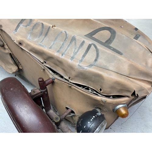 130 - Velorex
Being sold without reserve
Polish registration number SE 7744
350 cc Jawa engine
Brown fabri... 