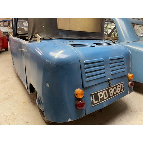 131 - 1966 AC Acedes Mk II
Being sold without reserve
Registration number LPD 806D
Blue
197 cc Villiers en... 